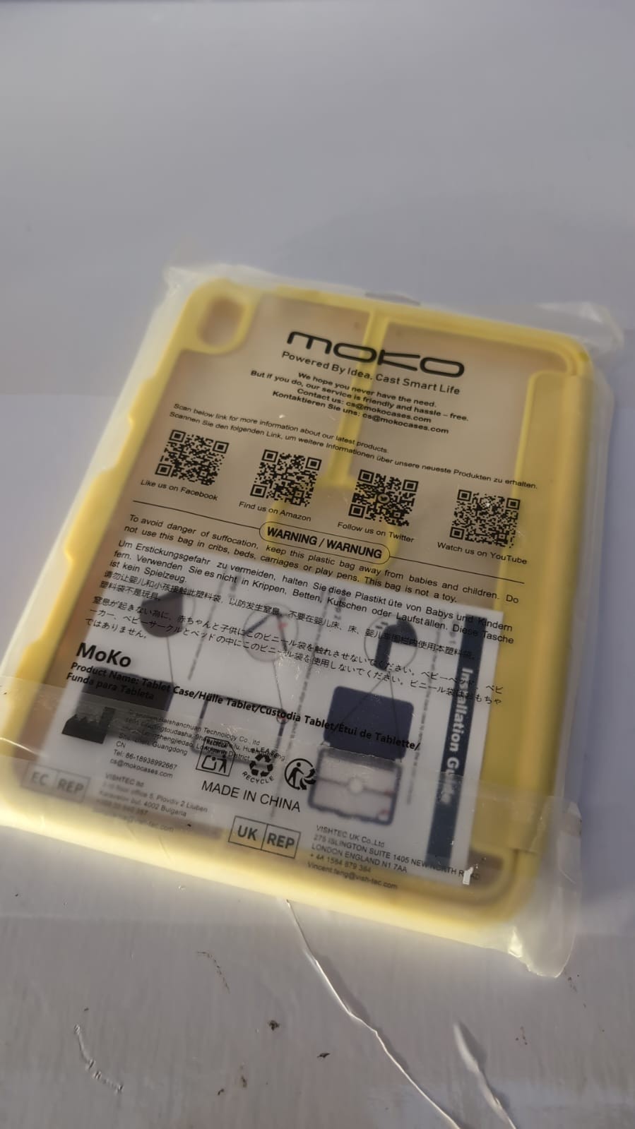 MoKo Case for New iPad ,10th Generation 2022, iPad 11 inch/ 10.9" Case, Yellow