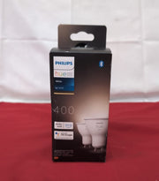 Philips Hue White Smart SpotLight 2Pack LED GU10 Spot w/Bluetooth(box damaged)