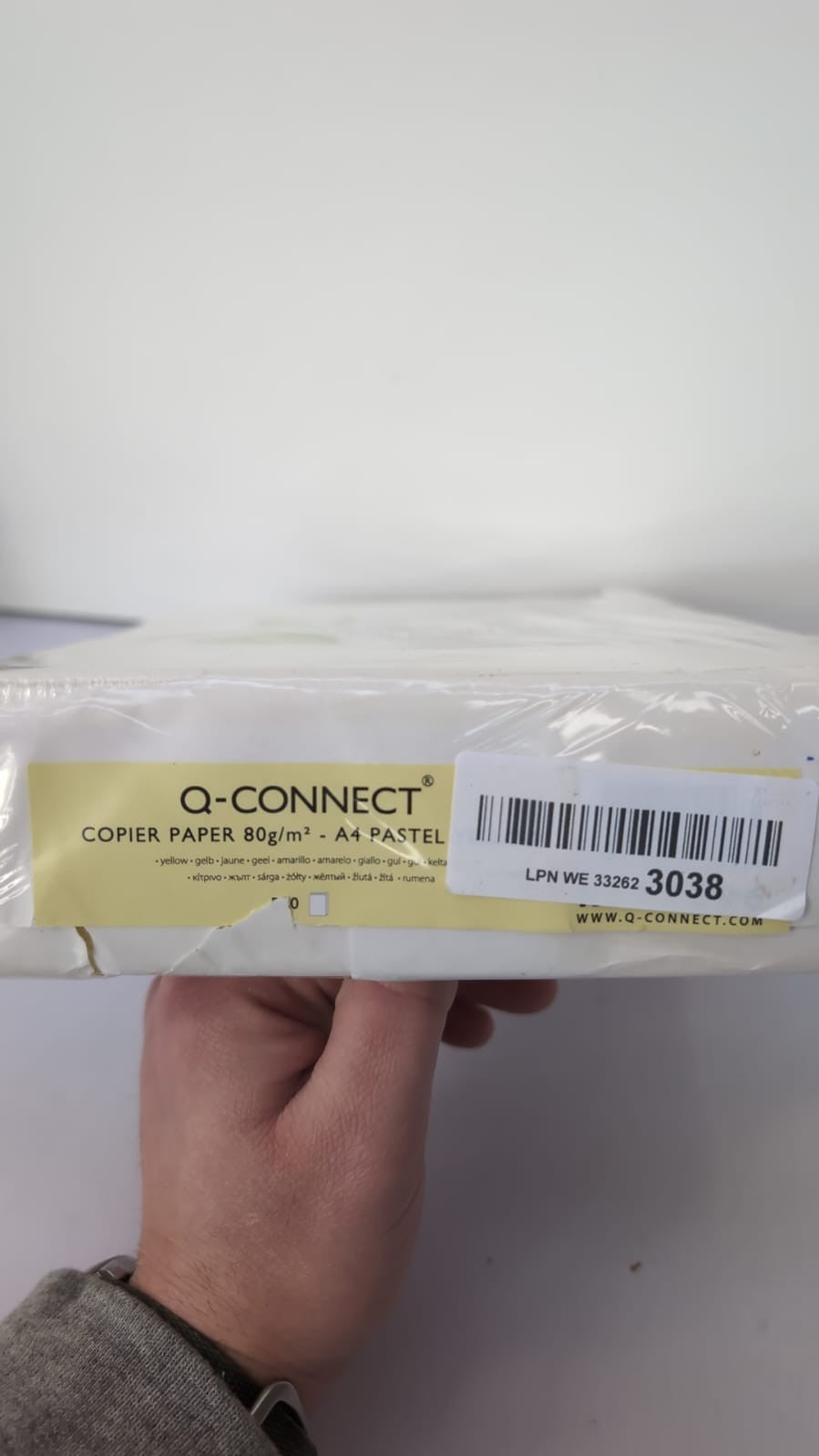 Q-Connect A4 Copier Paper 80gsm Pack of 500 (Packaging Damaged)