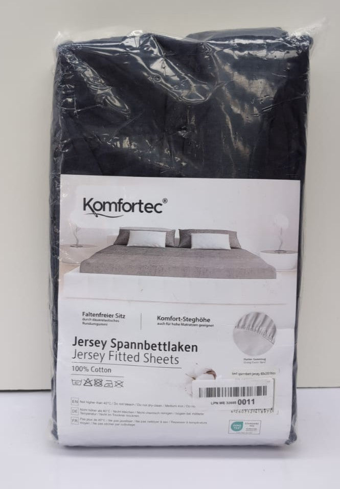 Komfortec Single Fitted Sheet 100% Cotton (Packaging Damaged)