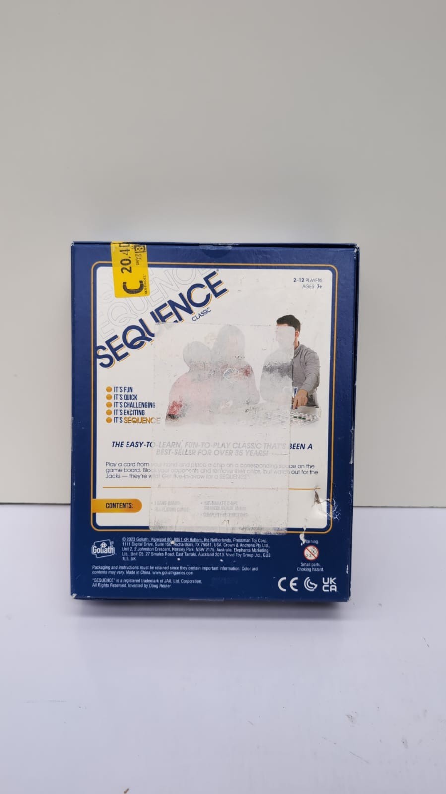 Goliath Games Sequence | Five-in-a-row Fun for Everyone! |(BOX DAMAGED)