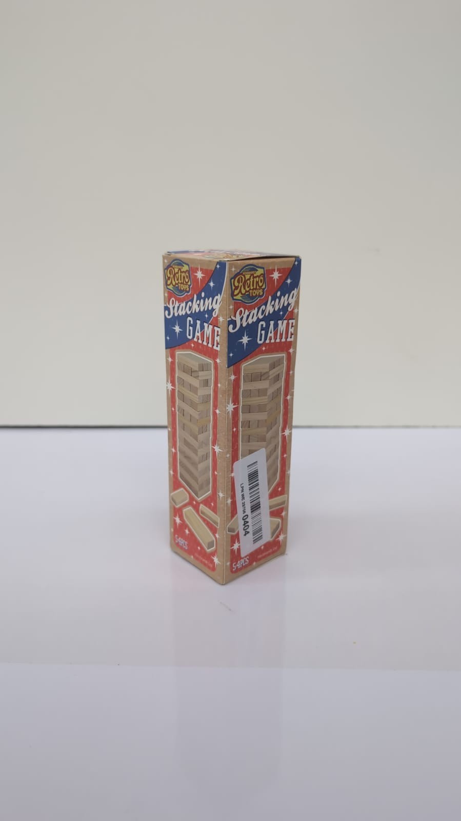 Retro Toys Stacking Game - 54 Wooden Blocks
