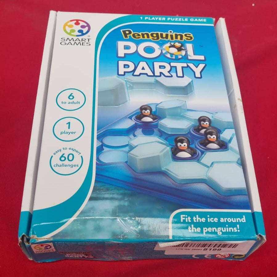 Smart Games - Penguins Pool Party, Puzzle Game with 60 Challenges, (box damaged)