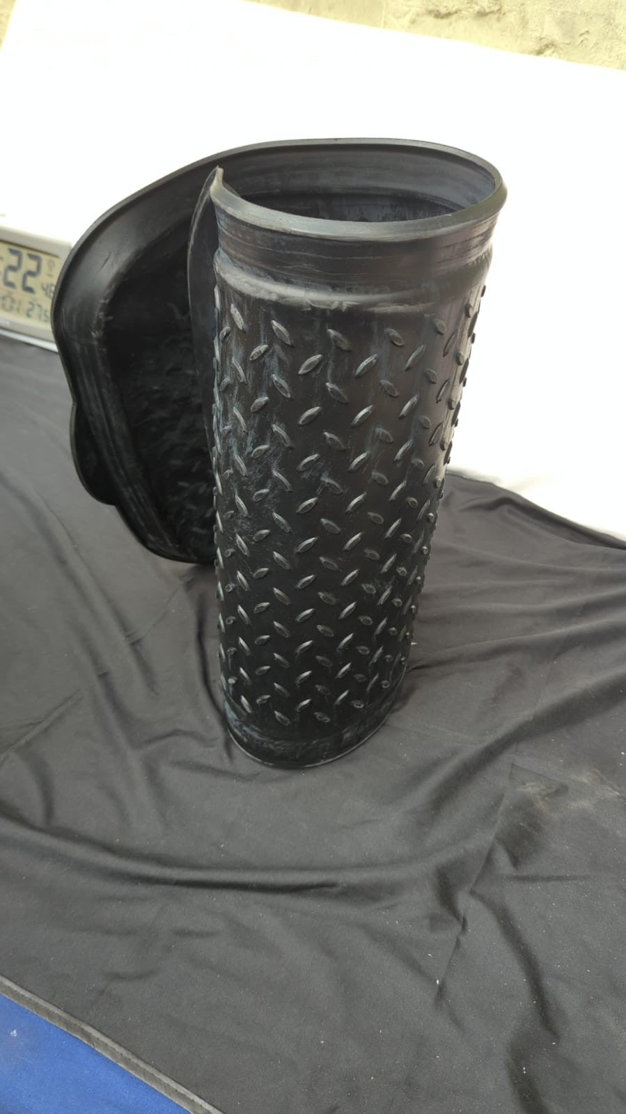 Rubber Boot Tray for Entryway - Water Resistant Shoe Trays- Black