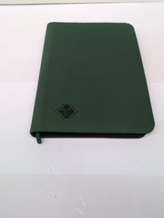 9 Pocket Premium Binder with Zipper side loading pockets,Green(small scuff)