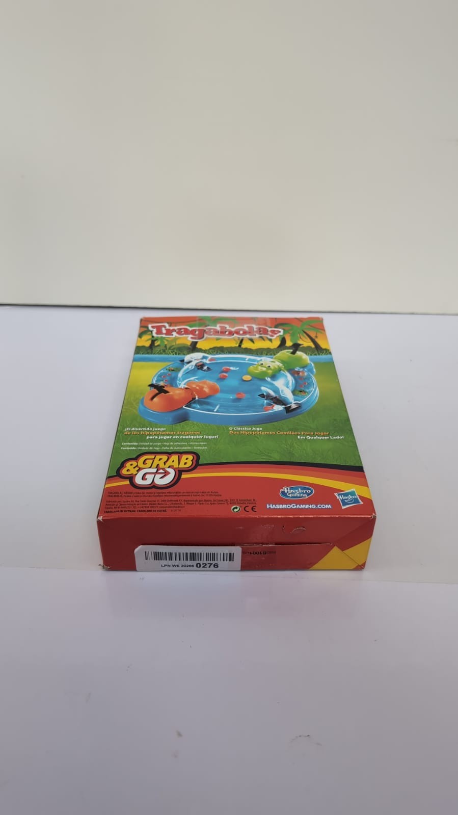 Elefun & Friends Hungry Hungry Hippos Grab & Go Game Includes 2 Chomping Hippos