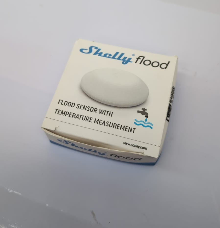 Shelly Flood Wireless Flood Sensor with Temperature Measurement, Home Automation