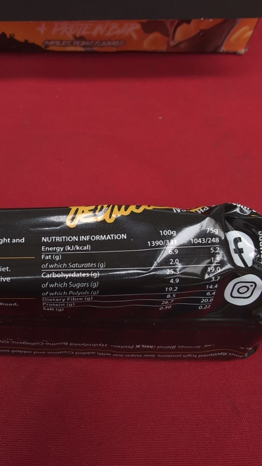 Warrior Creatine Protein Bars Low Carb Snack Oat 75g Chocolate Peanut (10pack)