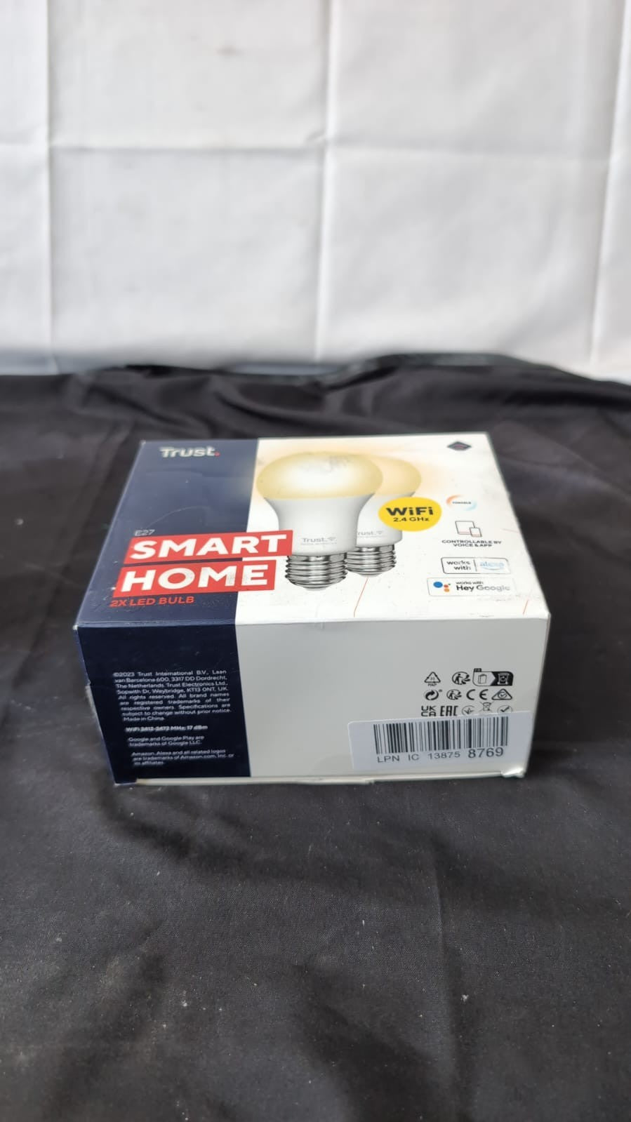 Trust WiFi  Smart Bulb, Dimmable , Works with Alexa  E27,2pack(BOXDAMAGED)