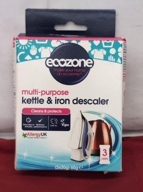 Ecozone Kettle & Iron Descaler - 3 x 60g