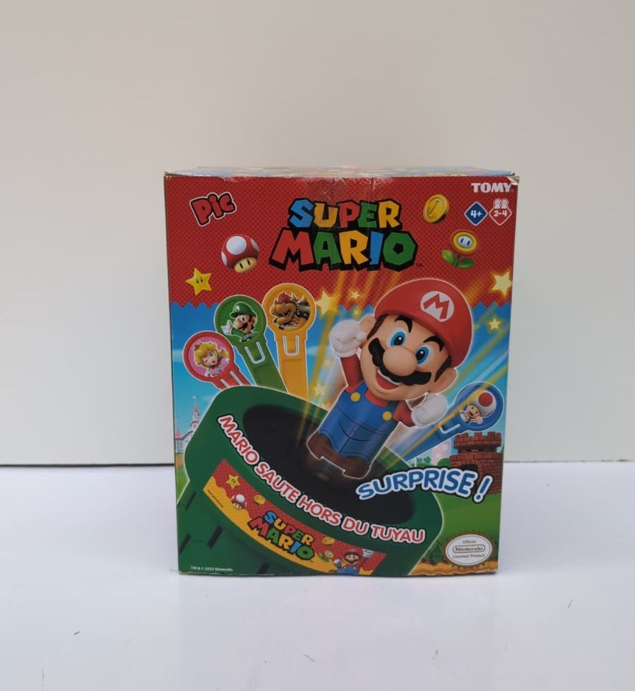 TOMY Pop Up Super Mario Board Game  2-4 Players  Aged 4+ (USED)