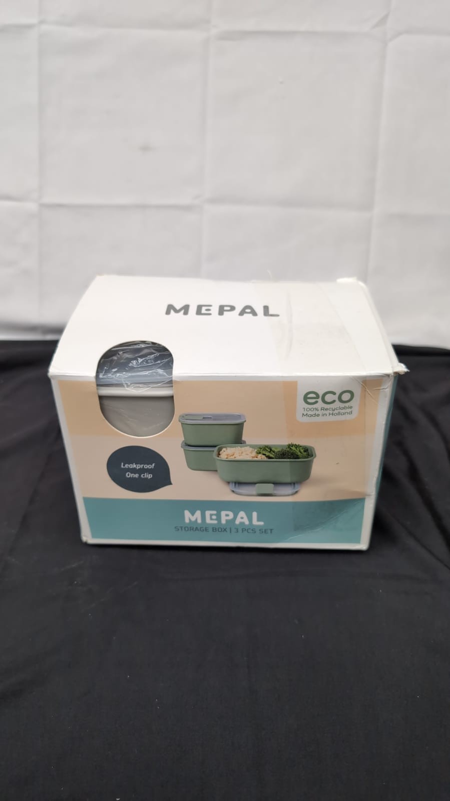 Mepal Food container EasyClip 3Piece Set  Food containers w/ lids(BOX DAMAGED)