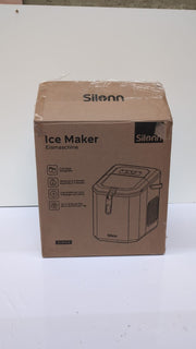Silonn Ice Maker Countertop,Portable Ice Machine with Carry Handle( box damaged)