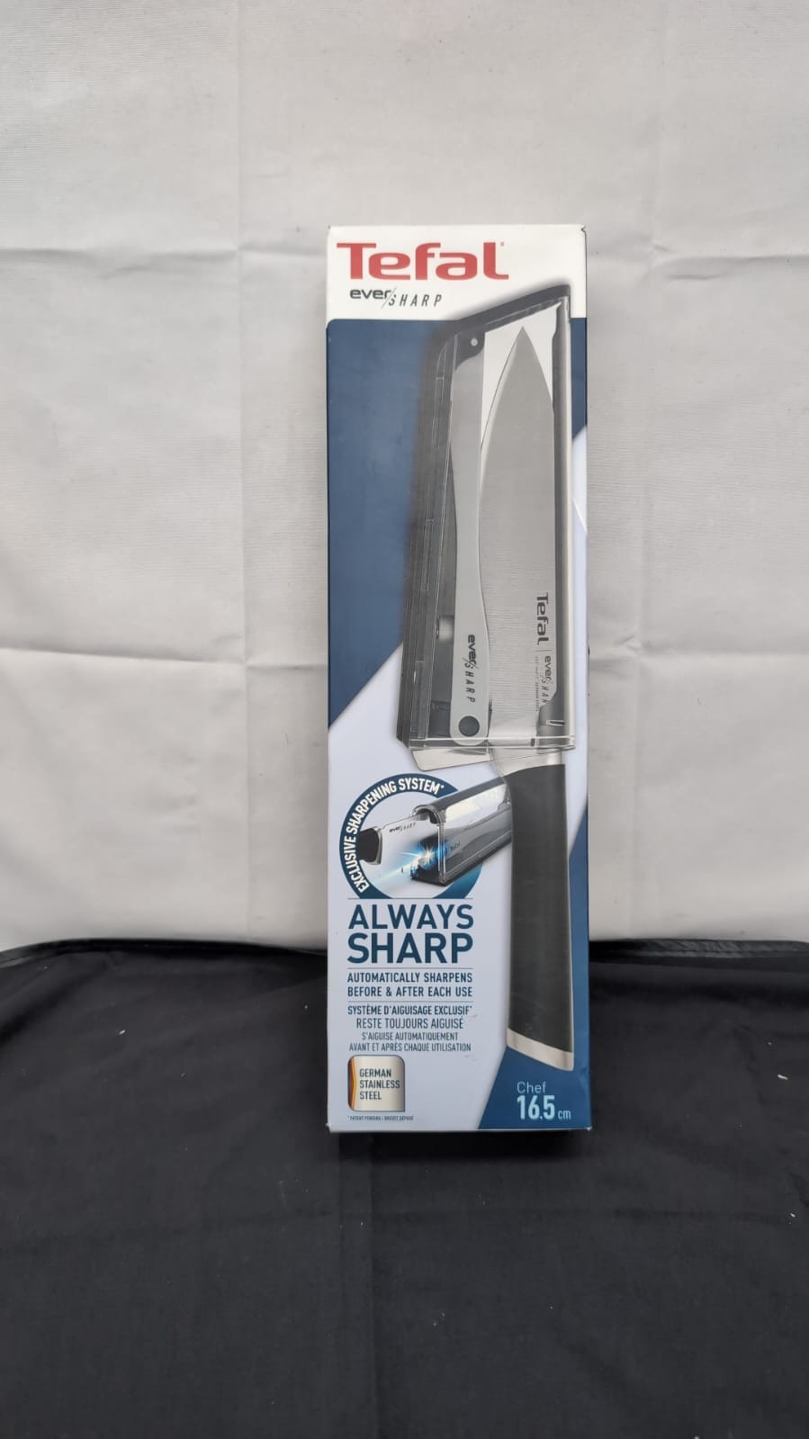 Tefal Eversharp Knife - 16.5cm Chef Knife & Integrated Sharpener