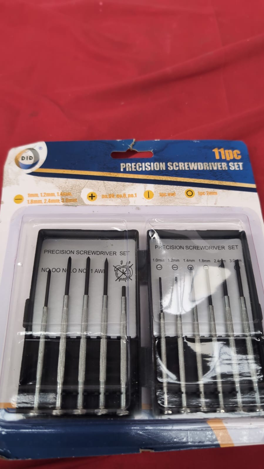 11PCS Mini Precision Screwdriver Set, Small (packaging damaged)
