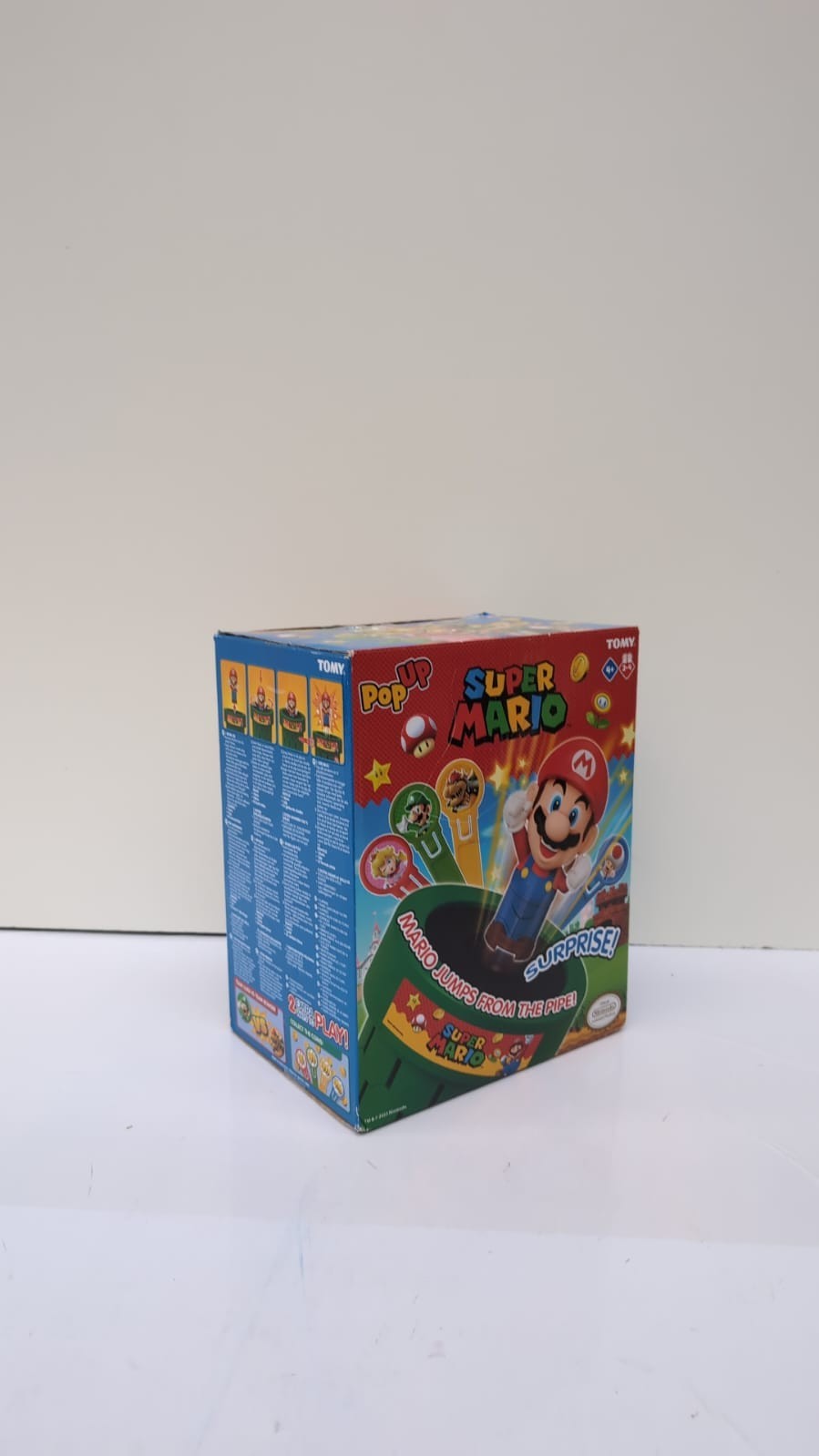 TOMY Pop Up Super Mario Board Game  2-4 Players  Aged 4+ (USED)