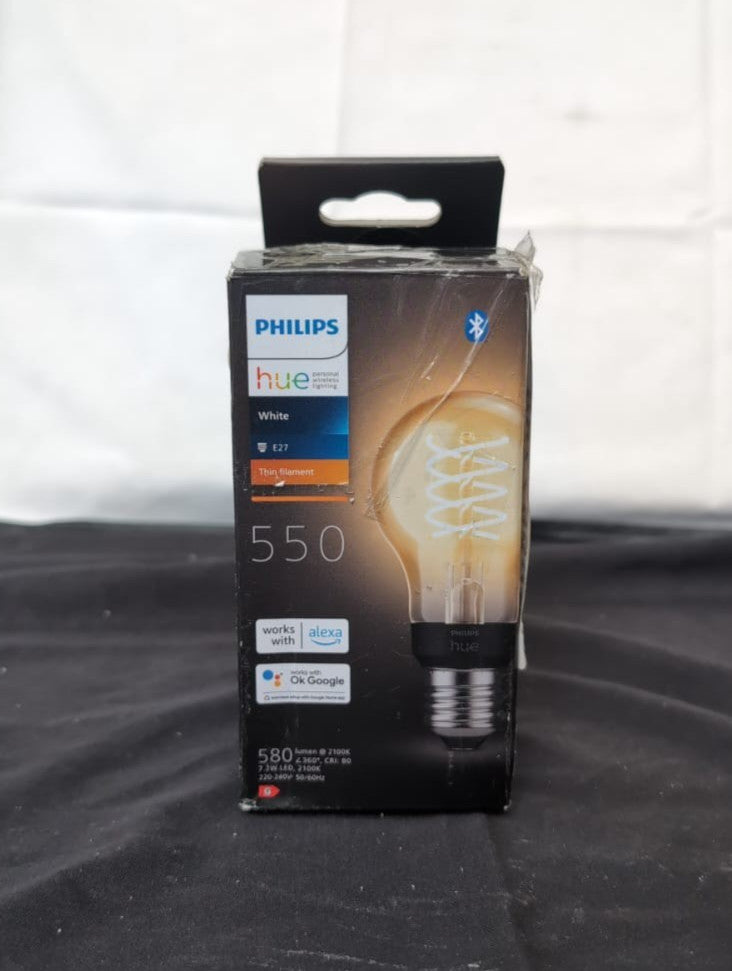 Philips Hue White Filament Regular A60 LED Smart Light Bulb E27(BOXDAMAGED)