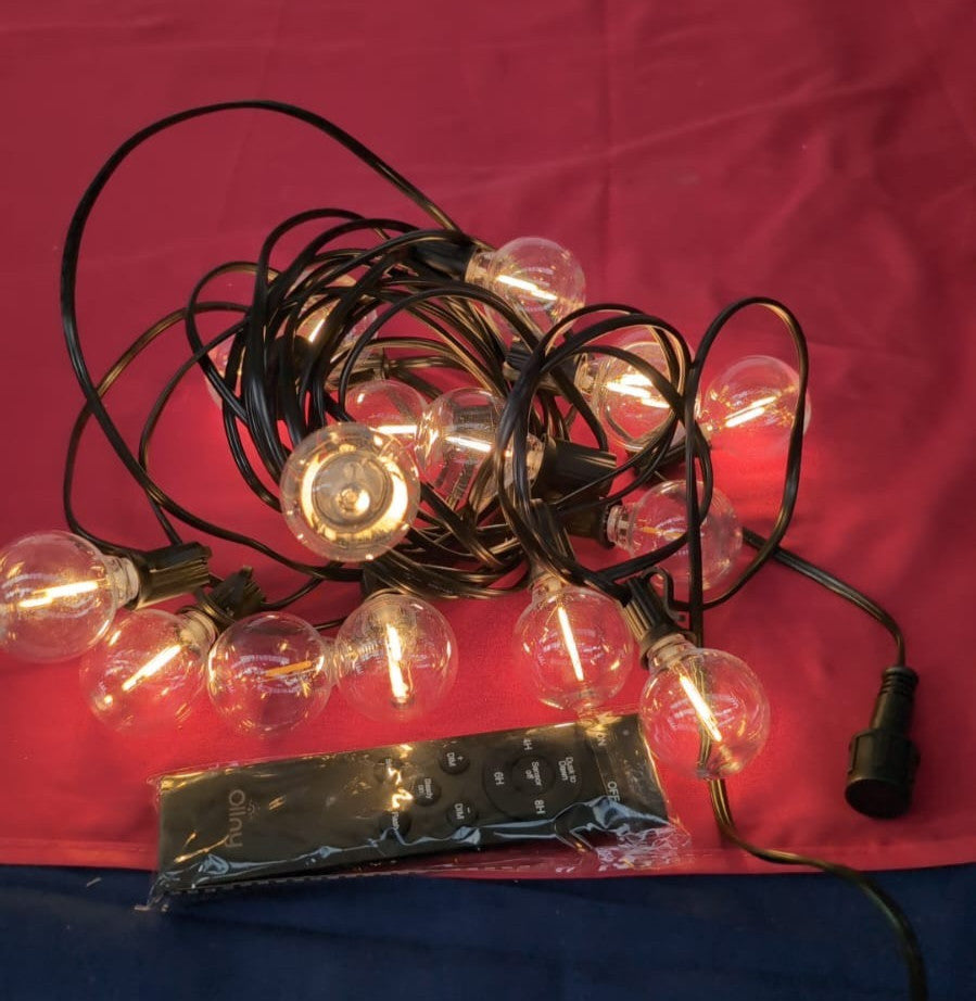 Ollny Festoon Lights Outdoor Garden 10m, String Lights , 15+1 (BOX DAMAGED)