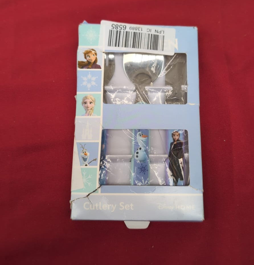 Disney II Frozen 3 Piece Cutlery Set – Metal, Reusable(PACKAGING DAMAGED)