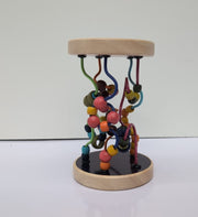 B. toys  Loopty Lo Wooden Rolling Toy – Developmental Bead Maze (USED)