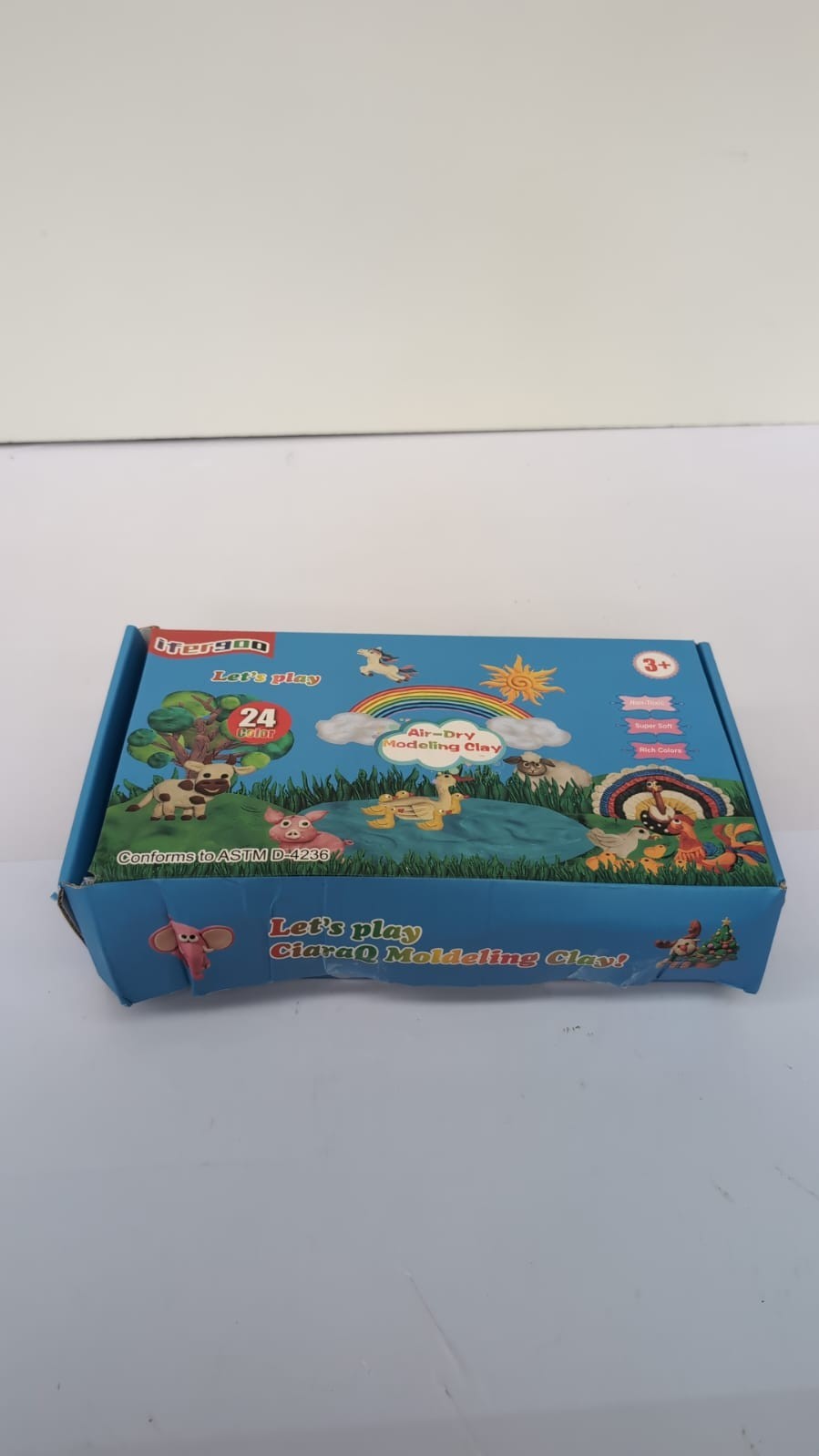 iFergoo Air Dry Clay, 24 Colors Modelling Clay (box damaged)