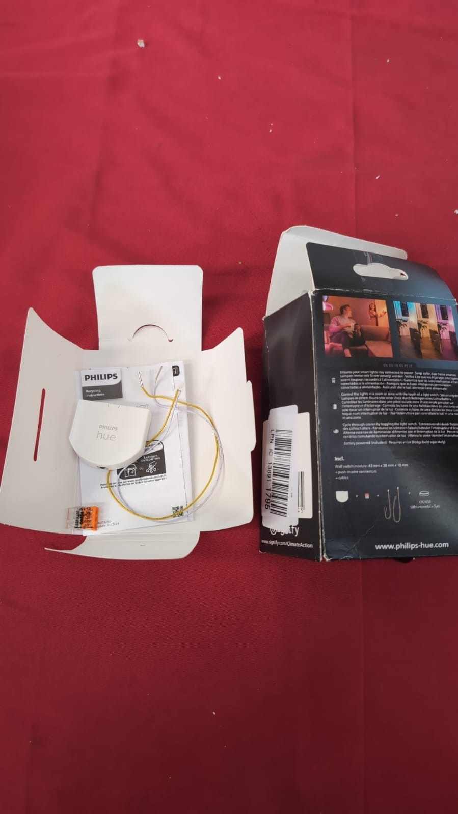 Philips Hue Smart Wall Switch Module SinglePack (packagingdamaged missing 1push)