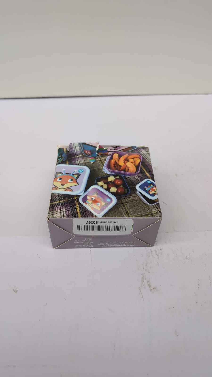 TUM TUM Nesting 1 Snack Pots for Kids BPA Free - Felicity Fox(box damaged)