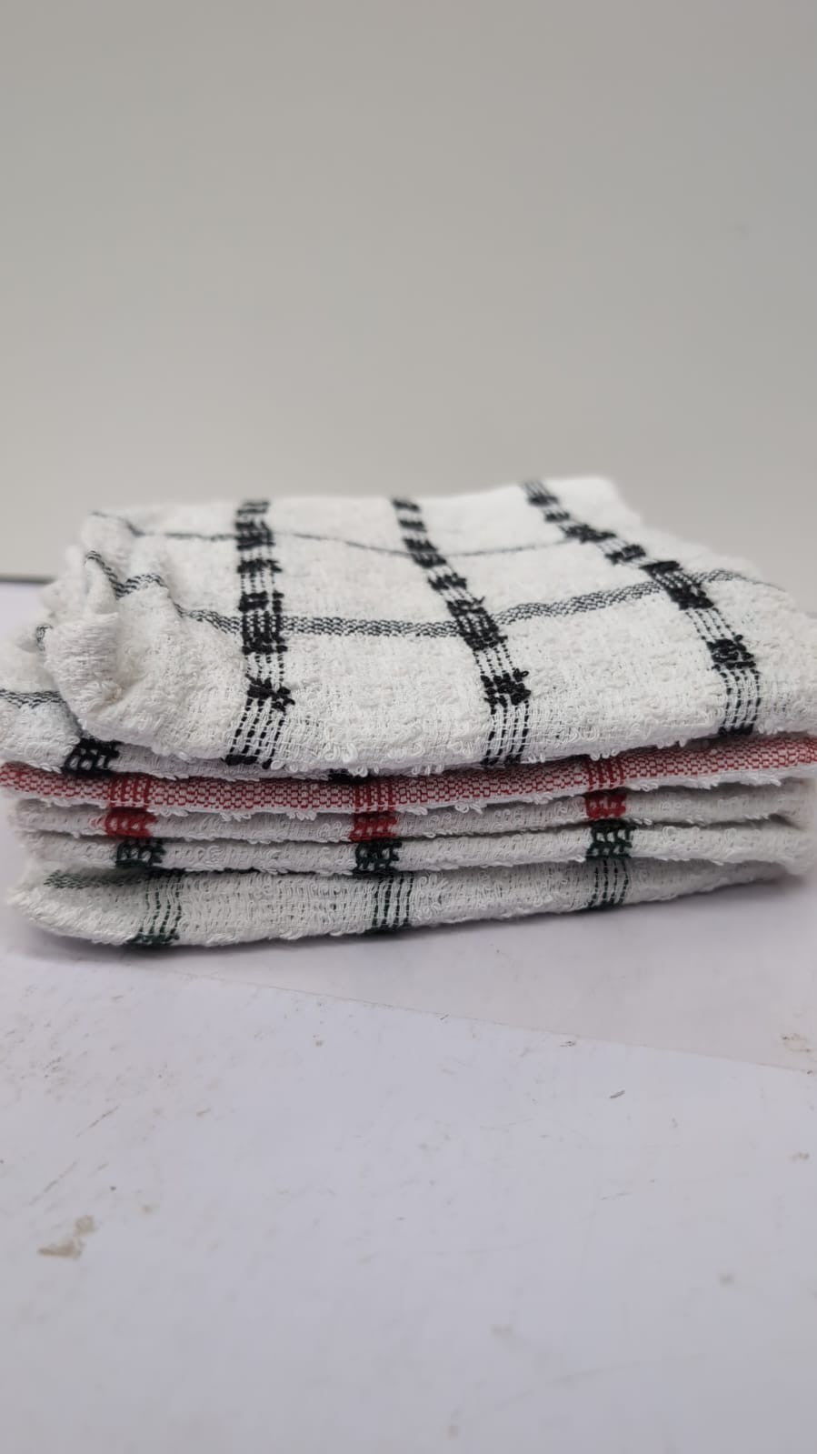 Kitchen Towels Set,Soft Absorbent Lint FreeBlack/Red Pack of 6