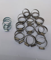 Hi-Grip Stainless Steel hose clamps clips- Marine grade, 40-55mm,30pack