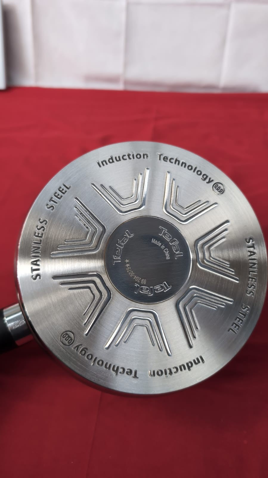 Tefal 19cm Stainless Steel Saucepan with Glass Lid, Durable(no packaging )