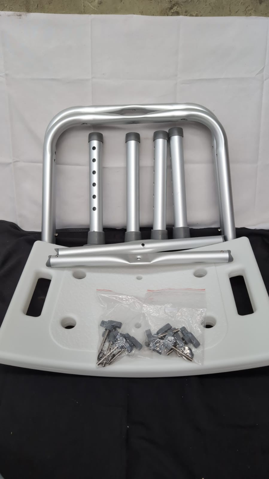 Non-Slip Shower Stool – Adjustable Lightweight  Bath Chair for Elderly