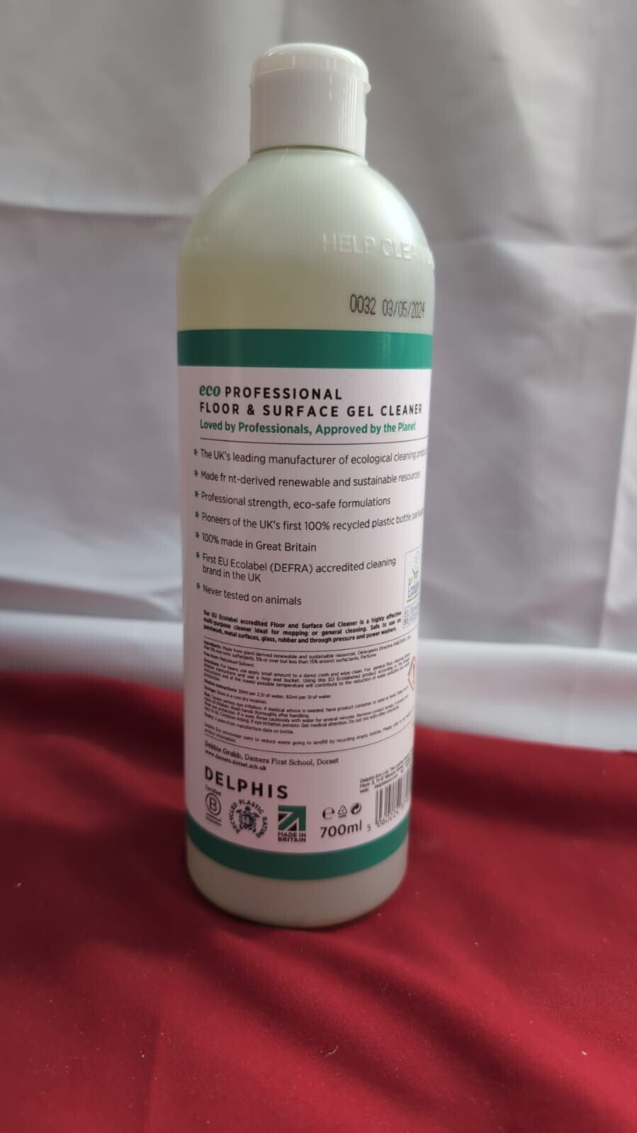 Delphis Eco Professional Cleaning Floor and Surface Gel Cleaner 700ml