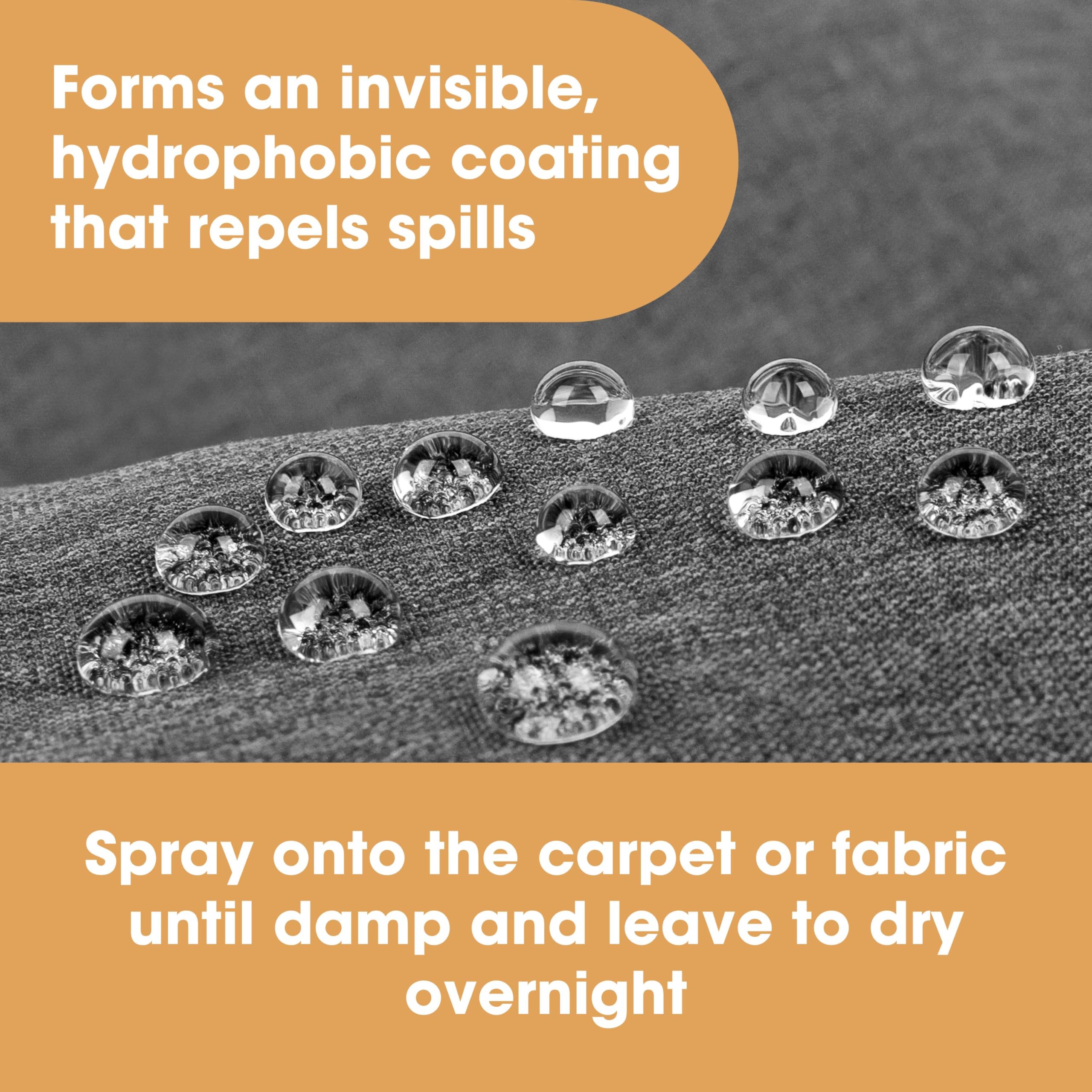 Furniture Clinic Carpet & Upholstery Protector Spray- Repels All Stains and Water - Fabric Protector Spray for Upholstery, Carpets, Sofas, Car Seats, Shoes