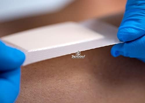 Moderex Thin Silicone Lite Foam Dressing with Border for Light to Moderate exuding Wounds for Sensitive Skin Painless Removal High Absorbency Bed Pressure Sore Leg and Diabetic Ulcer