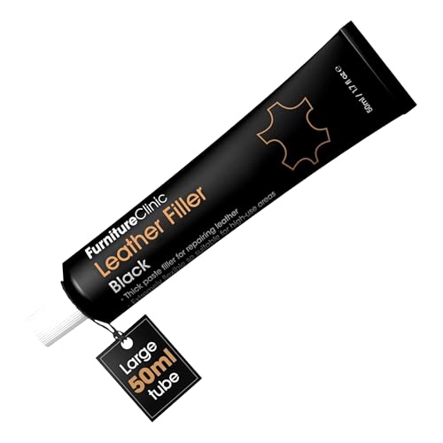 Furniture Clinic Heavy Filler 50ml - Leather Repair Filler For Filling Holes, Scuffs, Scratches, Cracking in Sofas, Chairs, Car Seats & More