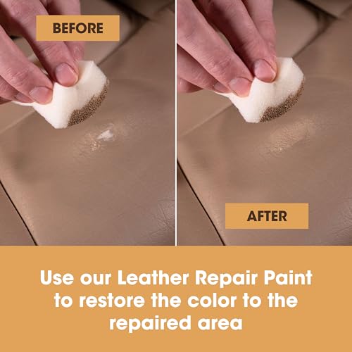 Furniture Clinic Heavy Filler 50ml - Leather Repair Filler For Filling Holes, Scuffs, Scratches, Cracking in Sofas, Chairs, Car Seats & More