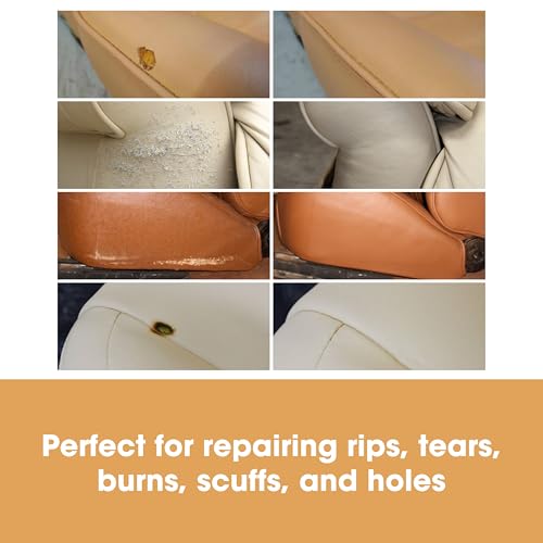Furniture Clinic Heavy Filler 50ml - Leather Repair Filler For Filling Holes, Scuffs, Scratches, Cracking in Sofas, Chairs, Car Seats & More