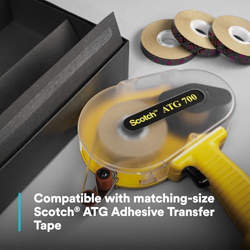 Scotch ATG Adhesive Transfer Tape Gun ATG700, Applicator, Model 19600, Yellow