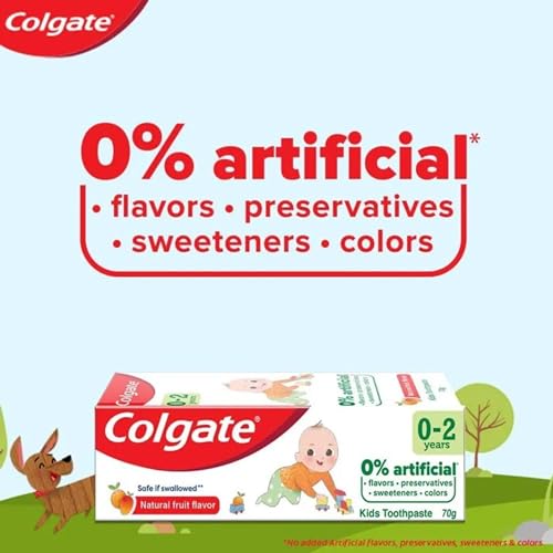 Colgate Original Baby Toothpaste 0-2 Years Natural Fruit Flavour 50ml | Pack of 3