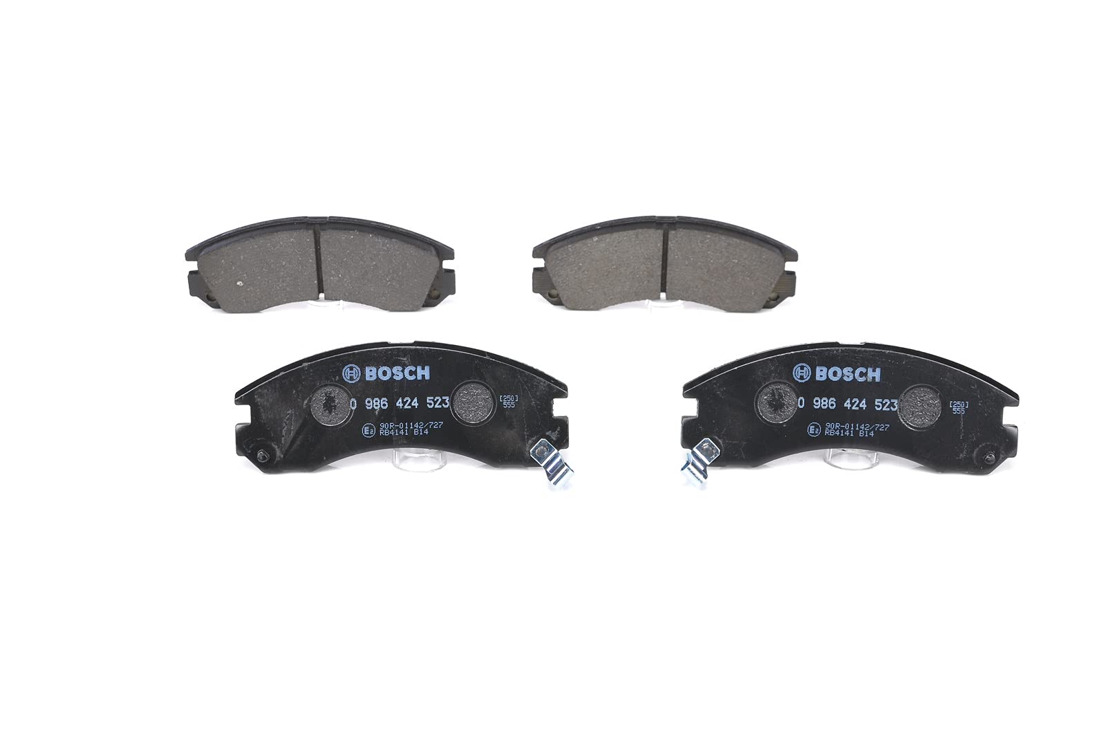 Bosch BP279 - Brake Pads Car Front Axle - Bosch Quality - Reduced Noise and Dust - ECE-R90 Certified - Copper-Free - 1 Set of 4 Pads