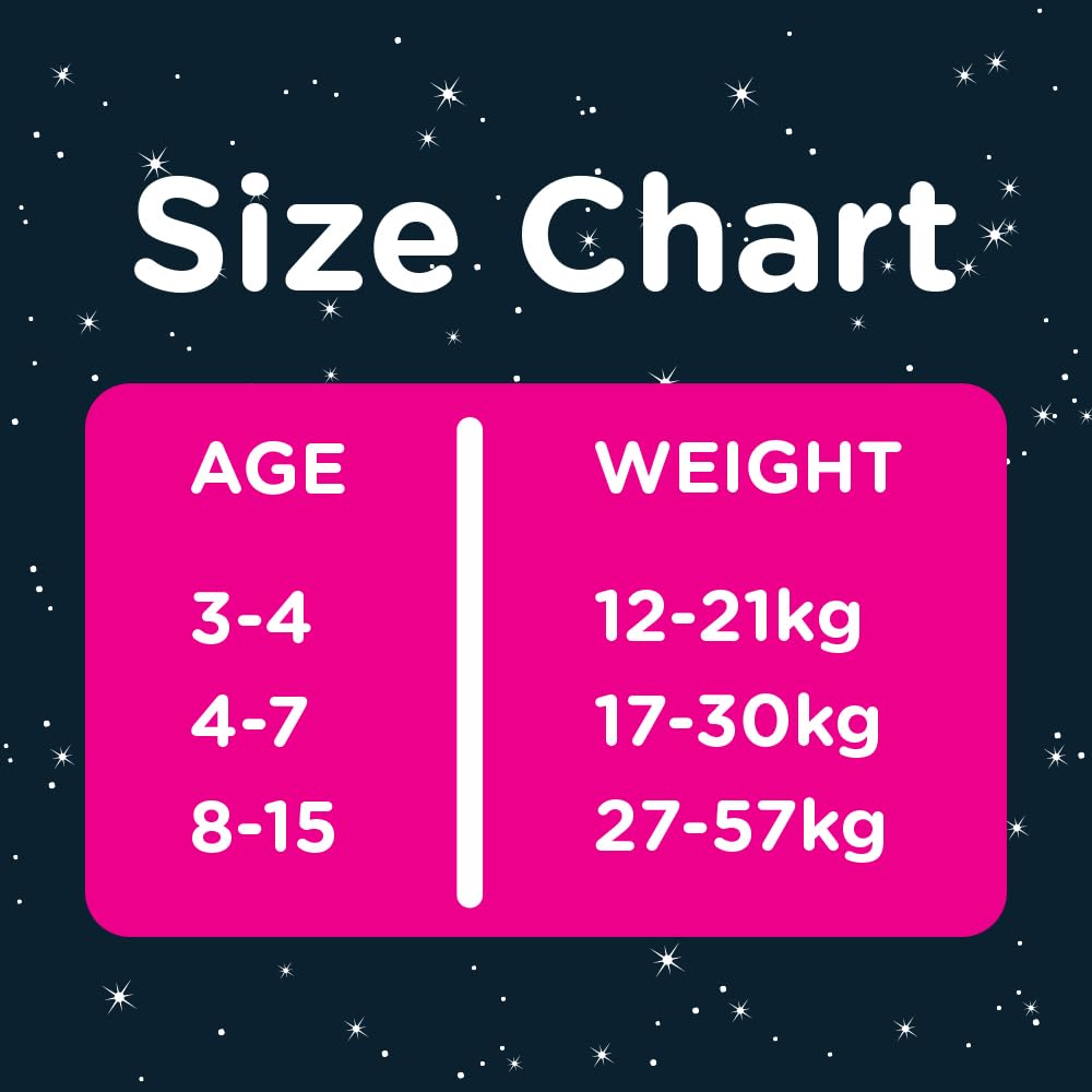 Huggies DryNites, Girls’ Pyjama Pants - Discrete Night Time Nappies with Exciting Designs - Maximum Protection for Teen Bed Wetting
