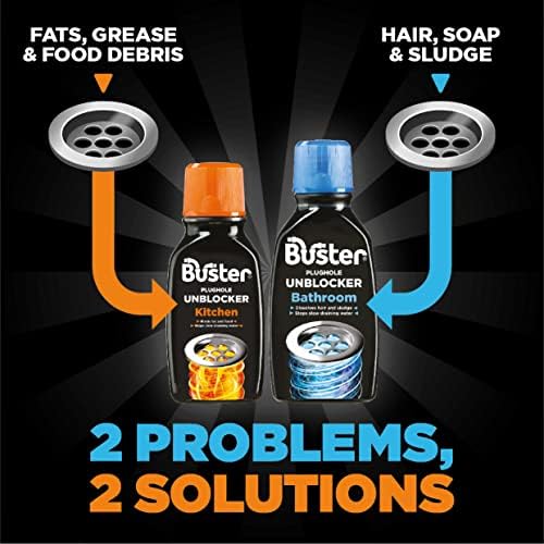 Buster Kitchen Plughole Unblocker, 200g, Kitchen Drains