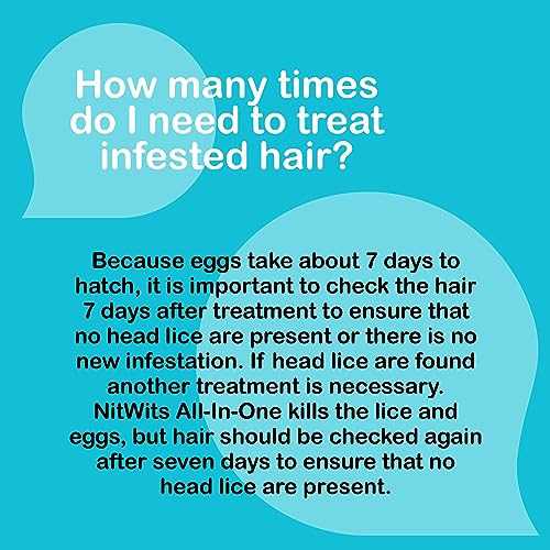 NitWits All-in-One Head Treatment Spray, Kills, Super & Eggs, Includes Spray 120ml & Nit Comb, Treatment for Kids & Adults
