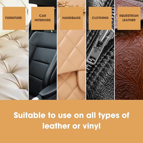 Furniture Clinic Heavy Filler 50ml - Leather Repair Filler For Filling Holes, Scuffs, Scratches, Cracking in Sofas, Chairs, Car Seats & More