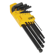 Siegen By Sealey 9pc Long Ball-End Allen Key Hex Set - S01093
