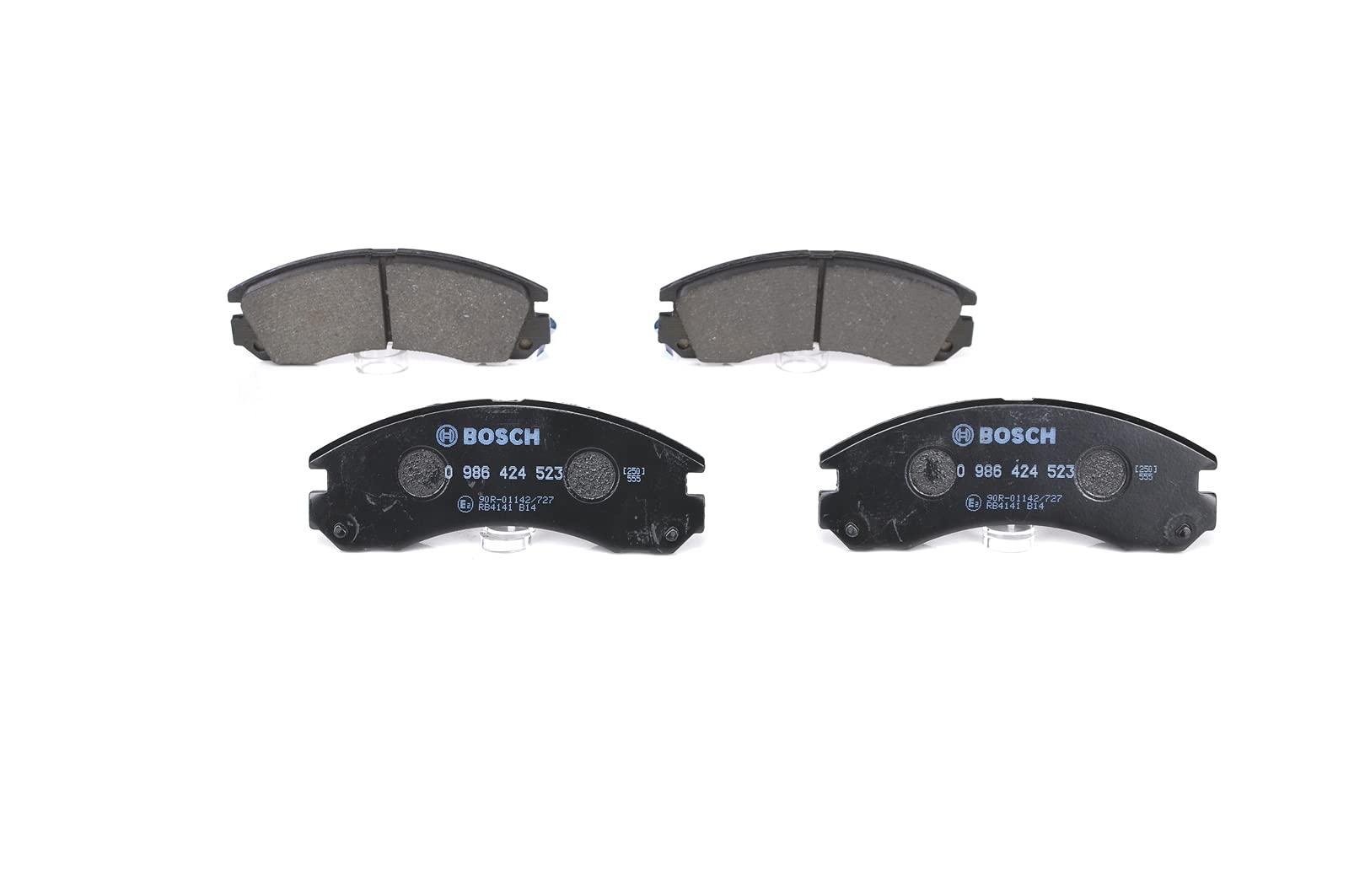 Bosch BP279 - Brake Pads Car Front Axle - Bosch Quality - Reduced Noise and Dust - ECE-R90 Certified - Copper-Free - 1 Set of 4 Pads