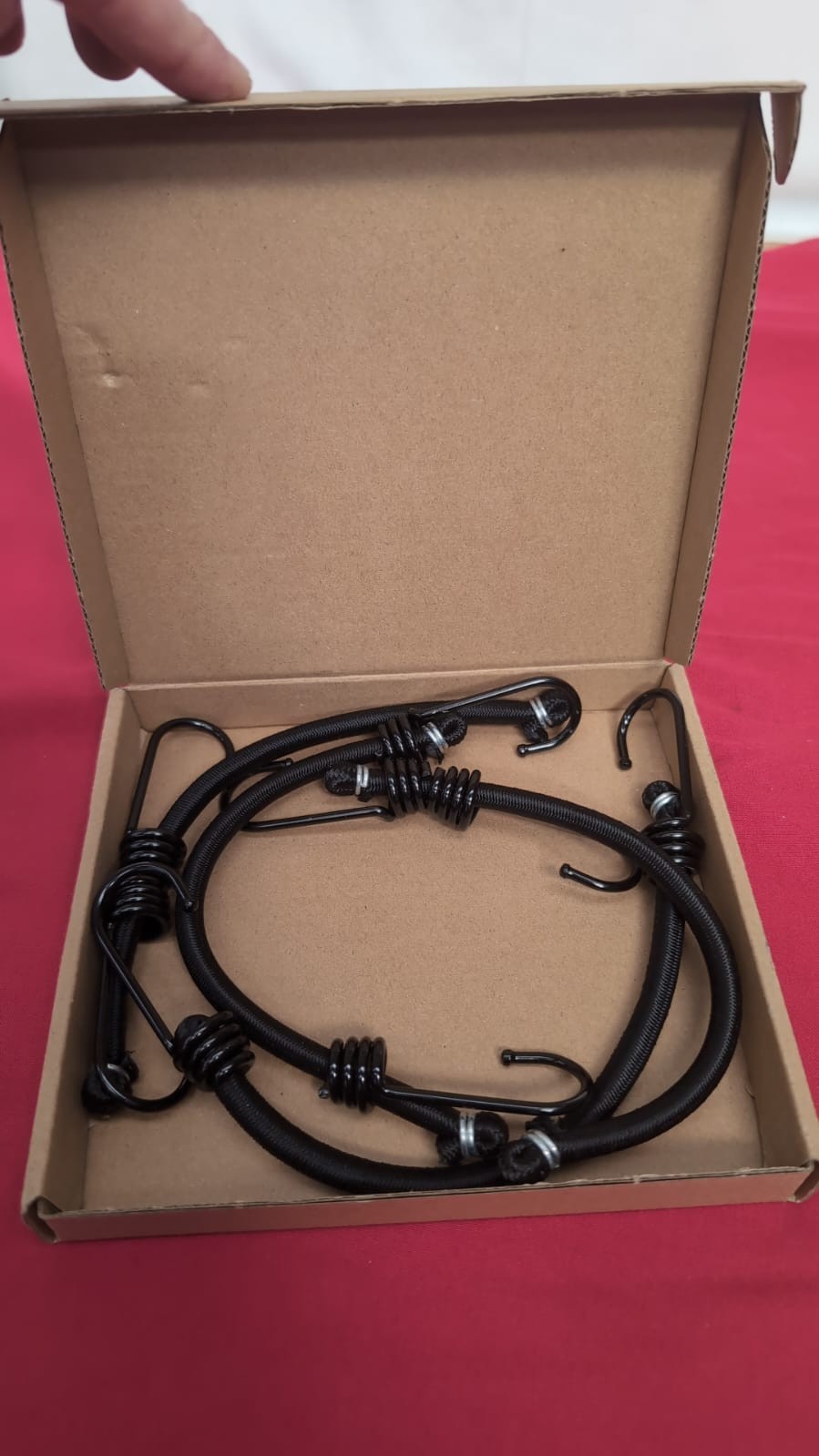 Bungee Cords With Hooks, Heavy Duty Outdoor Elastic Bungee Straps 4Pcs (Black)