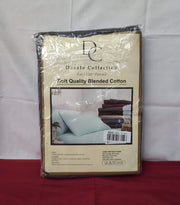 Dazzle Collection Plain Dyed Base Valance Sheets (Gray Double)(PACKAGINGDAMAGED)