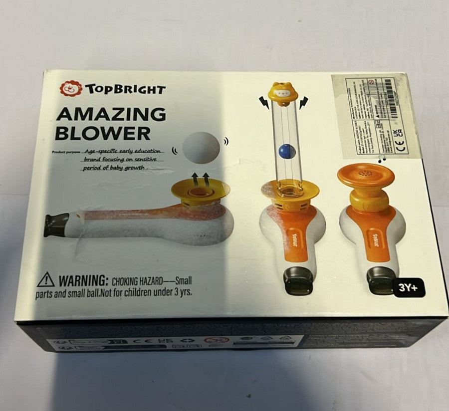 TOP BRIGHT 3-in-1 Ball Blowing Toy for Toddler, Montessori Sensory Toy
