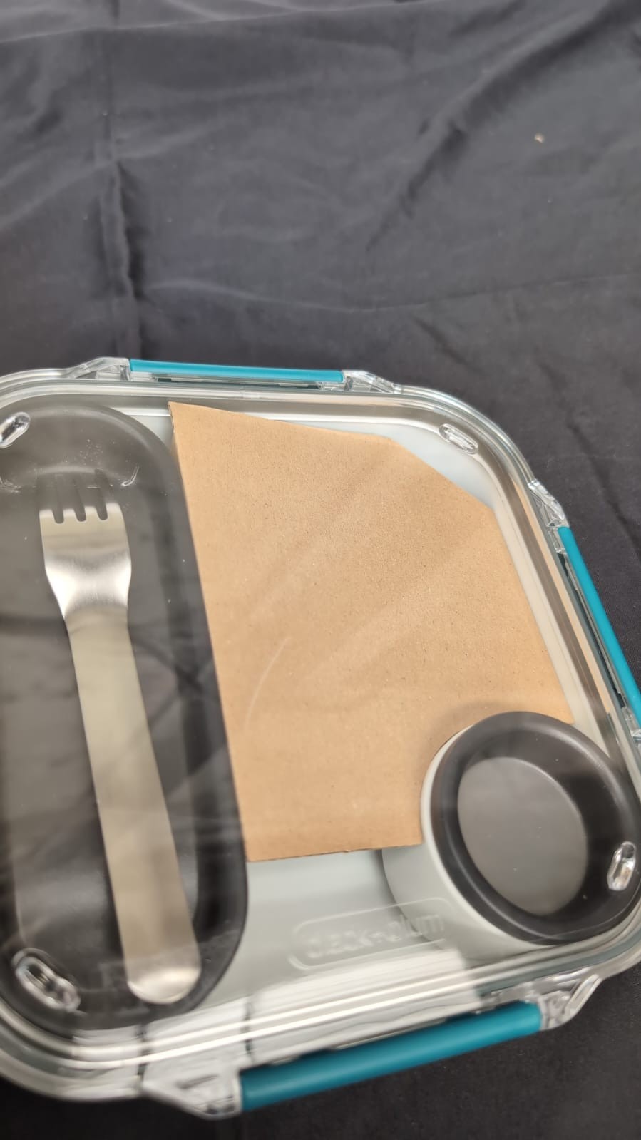 Black+Blum, BPA-Free Lunch Box with Compartments, Bento Style,( scratch on lid)